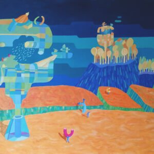 El desierto de los árboles que lloran - Pintura al óleo - Marcelo Caiafa