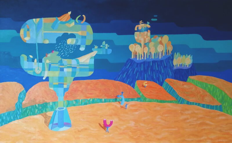 El desierto de los árboles que lloran - Pintura al óleo - Marcelo Caiafa